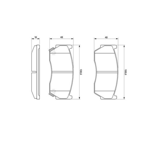 0 986 424 369 - Brake Pad Set, disc brake 