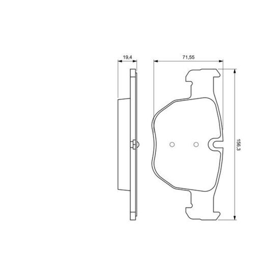 0 986 424 687 - Brake Pad Set, disc brake 