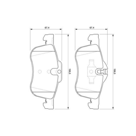 0 986 424 758 - Brake Pad Set, disc brake 