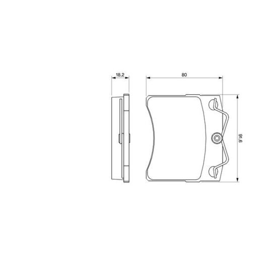 0 986 460 954 - Brake Pad Set, disc brake 