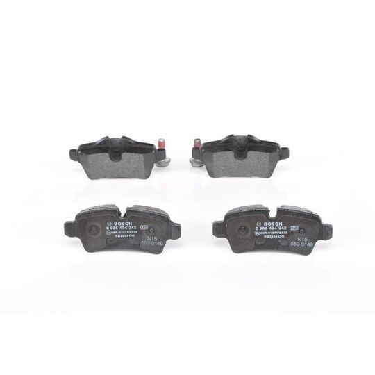 0 986 494 242 - Brake Pad Set, disc brake 