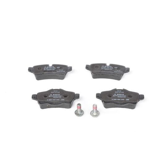 0 986 494 242 - Brake Pad Set, disc brake 