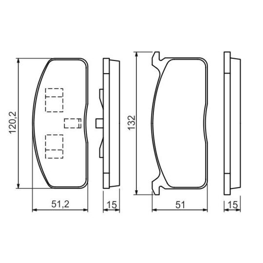 0 986 494 457 - Brake Pad Set, disc brake 