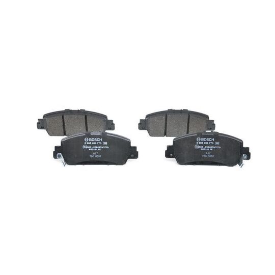 0 986 494 773 - Brake Pad Set, disc brake 