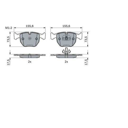 0 986 494 918 - Brake Pad Set, disc brake 