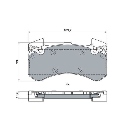 0 986 494 991 - Brake Pad Set, disc brake 