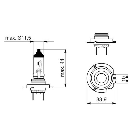 1 987 302 091 - Glödlampa, huvudstrålkastare 