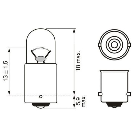 1 987 302 212 - Glödlampa 