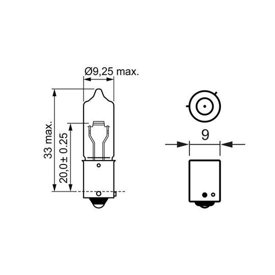 1 987 302 533 - Glödlampa 