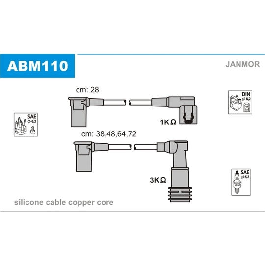 ABM110 - Ignition Cable Kit 