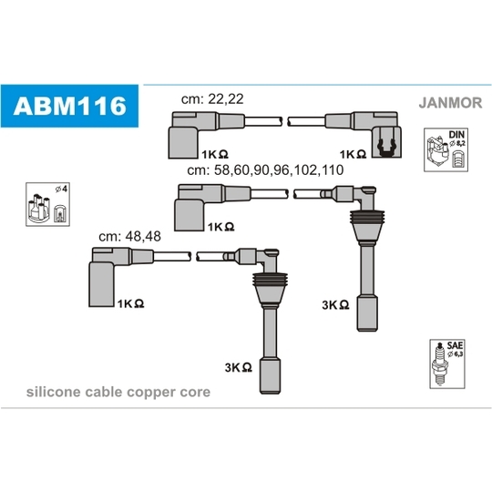 ABM116 - Süütesüsteemikomplekt 