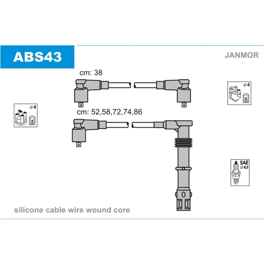 ABS43 - Süütesüsteemikomplekt 