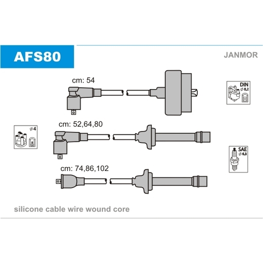 AFS80 - Ignition Cable Kit 