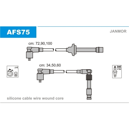 AFS75 - Ignition Cable Kit 