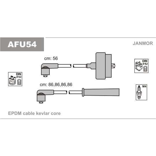 AFU54 - Ignition Cable Kit 