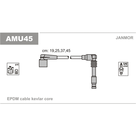 AMU45 - Ignition Cable Kit 