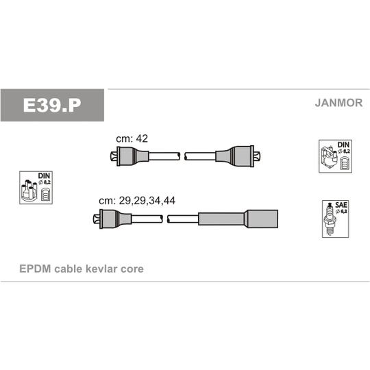 E39.P - Ignition Cable Kit 