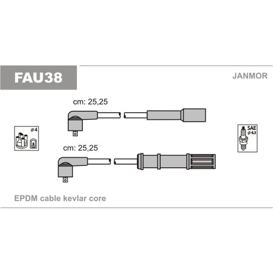 FAU38 - Ignition Cable Kit 