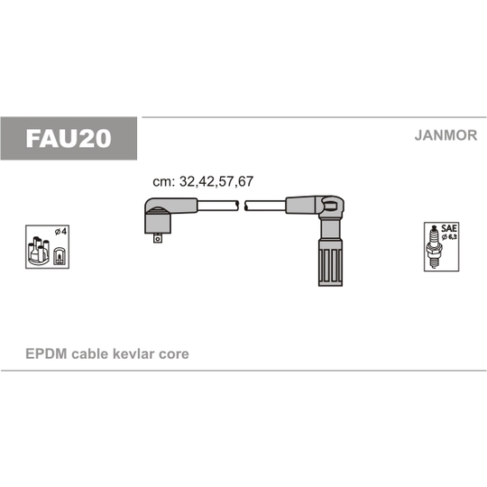 FAU20 - Ignition Cable Kit 