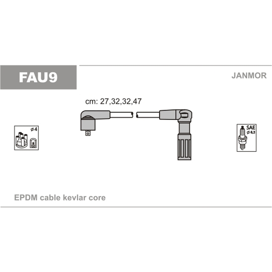 FAU9 - Ignition Cable Kit 