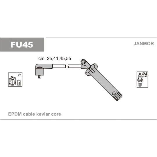 FU45 - Süütesüsteemikomplekt 