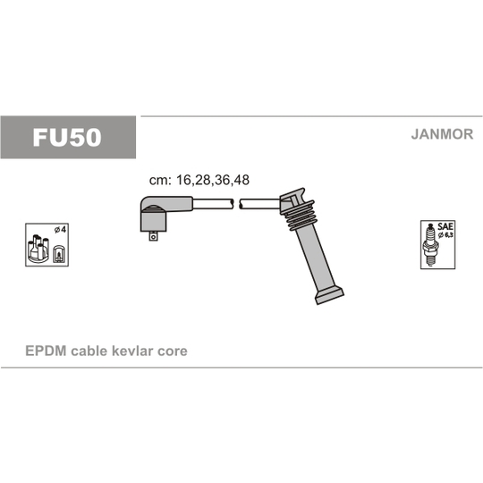 FU50 - Ignition Cable Kit 
