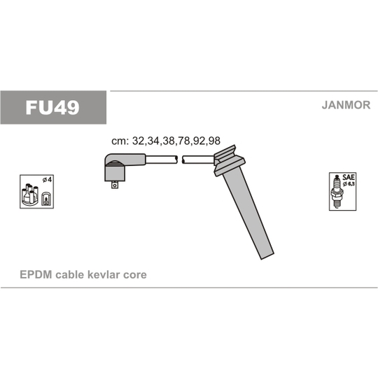 FU49 - Ignition Cable Kit 