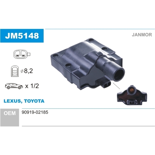 JM5148 - Ignition coil 