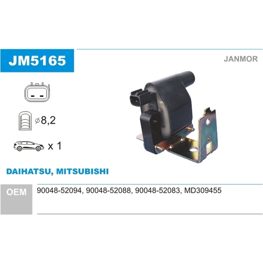 JM5165 - Ignition coil 