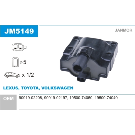 JM5149 - Ignition coil 