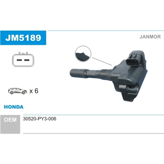 JM5189 - Ignition coil 