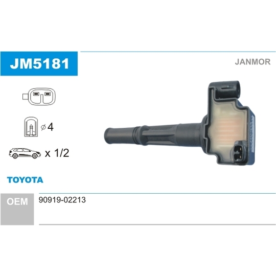 JM5181 - Ignition coil 