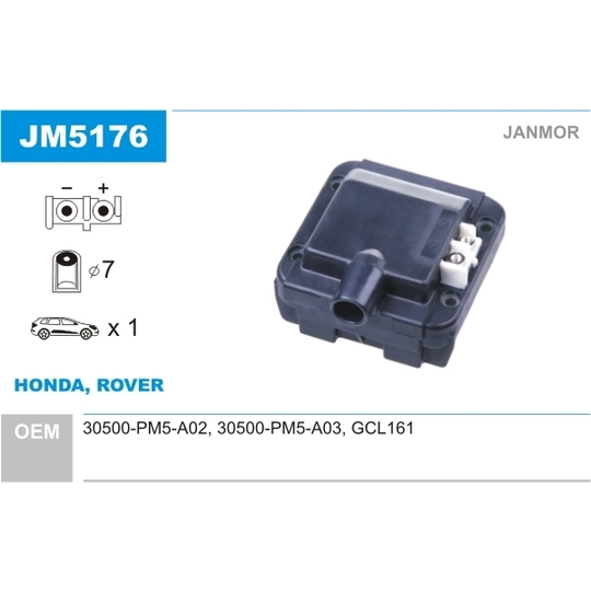 JM5176 - Ignition coil 