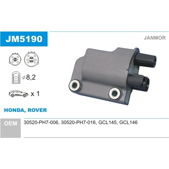 JM5190 - Ignition coil 