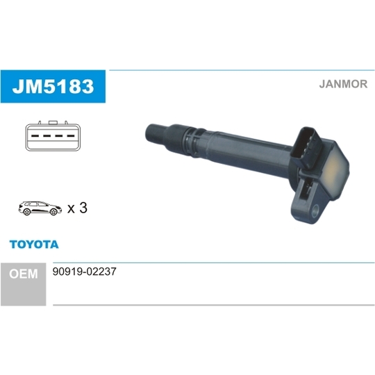 JM5183 - Ignition coil 