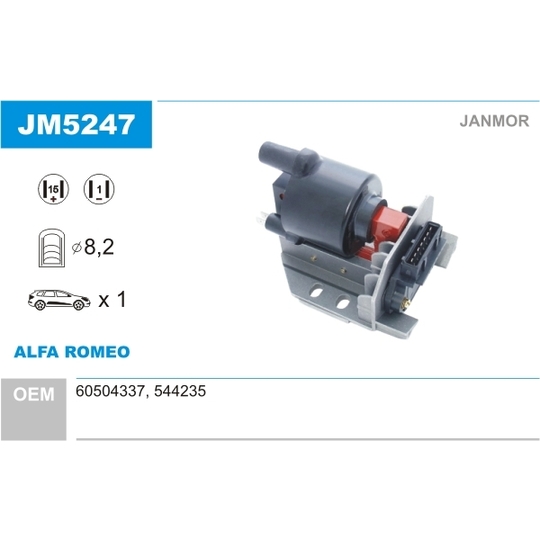 JM5247 - Ignition coil 