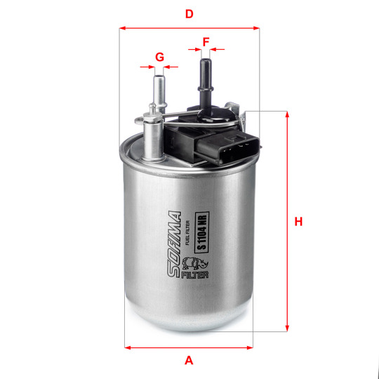 S 1104 NR - Kütusefilter 