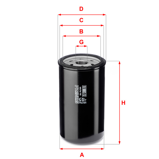 S 1380 R - Oil filter 