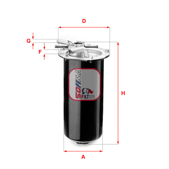 S 1411 GC - Fuel filter 