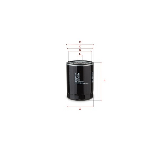 S 3654 R - Oil filter 