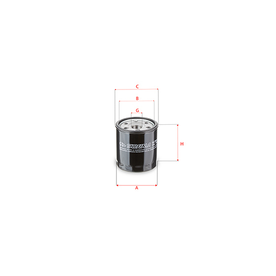 S 3721 R - Oil filter 