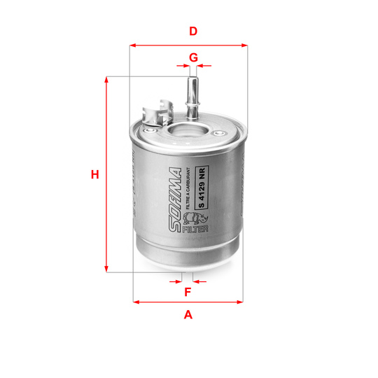 S 4129 NR - Fuel filter 