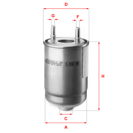 S 4187 NR - Fuel filter 