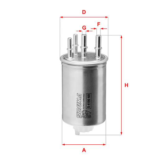 S 4190 NR - Fuel filter 