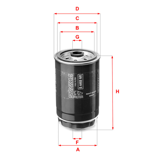S 4468 NR - Fuel filter 