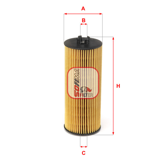 S 5204 PE - Oil filter 