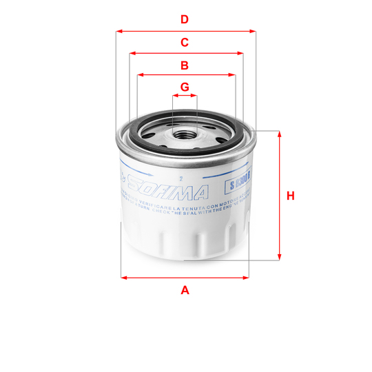 S 8300 R - Oil filter 