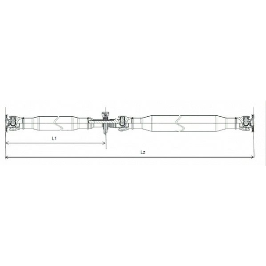 GKNP20027 - Propshaft, axle drive 