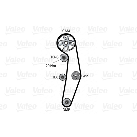 614559 - Veepump + hammasrihmakomplekt 