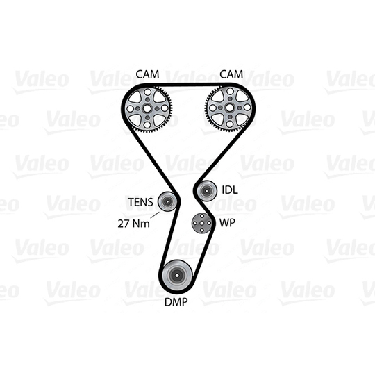 614573 - Veepump + hammasrihmakomplekt 